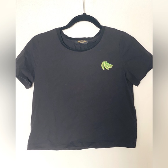 Banana Crop Black Top - Picture 1 of 5